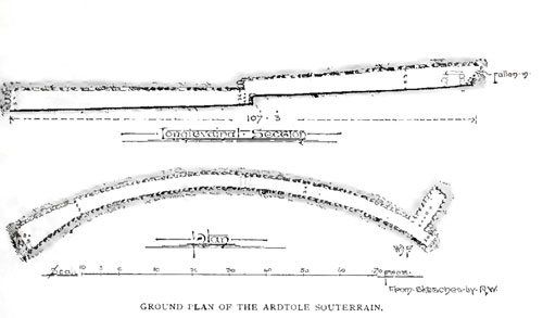 GROUND PLAN OF THE ARDTOLE SOUTERRAIN